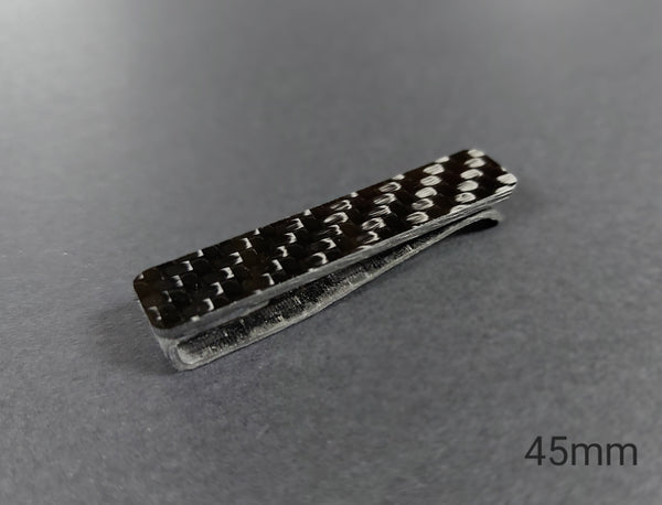 carbon fiber tie clip gloss