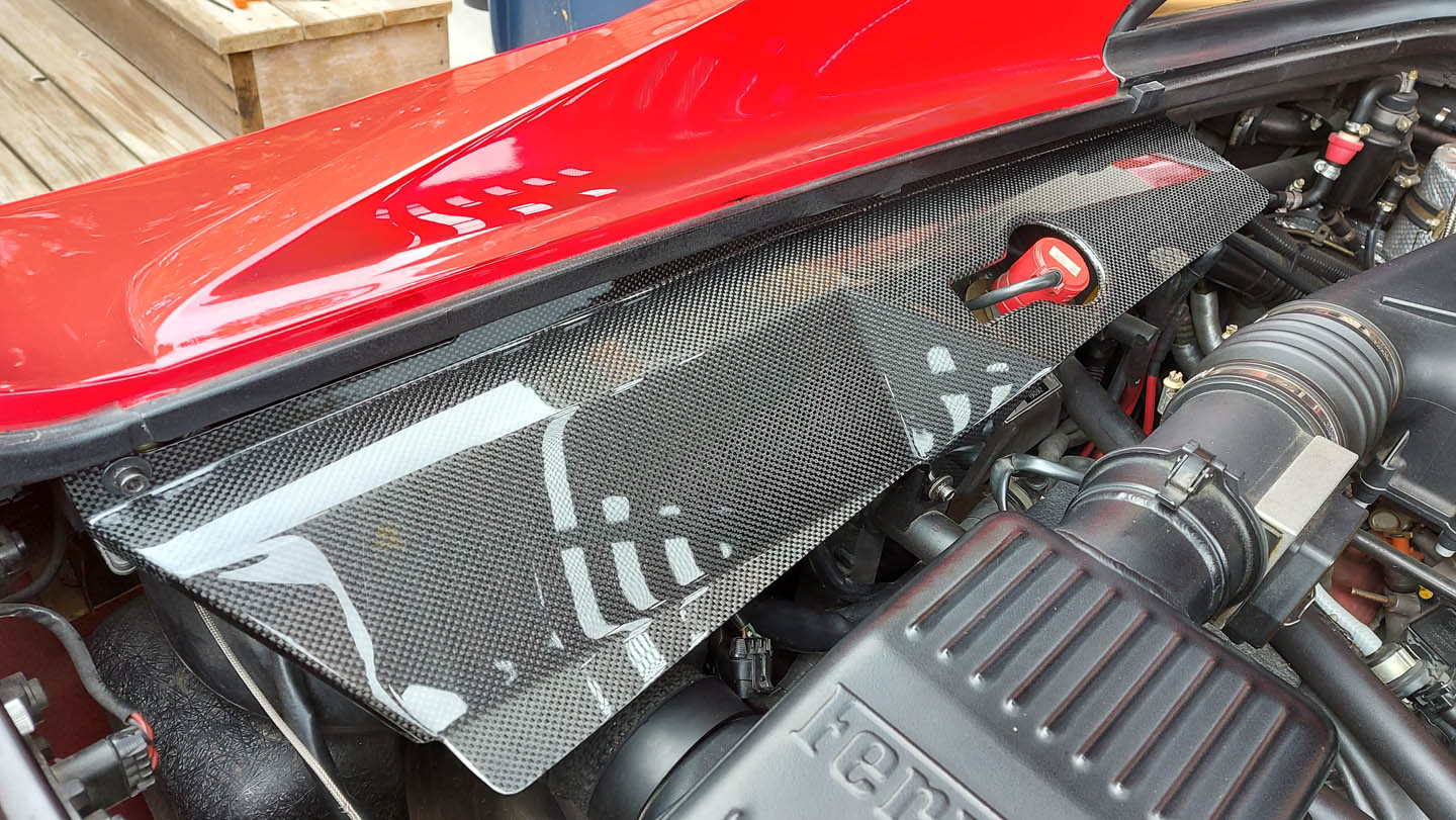 F355 Carbon fiber lateral panels