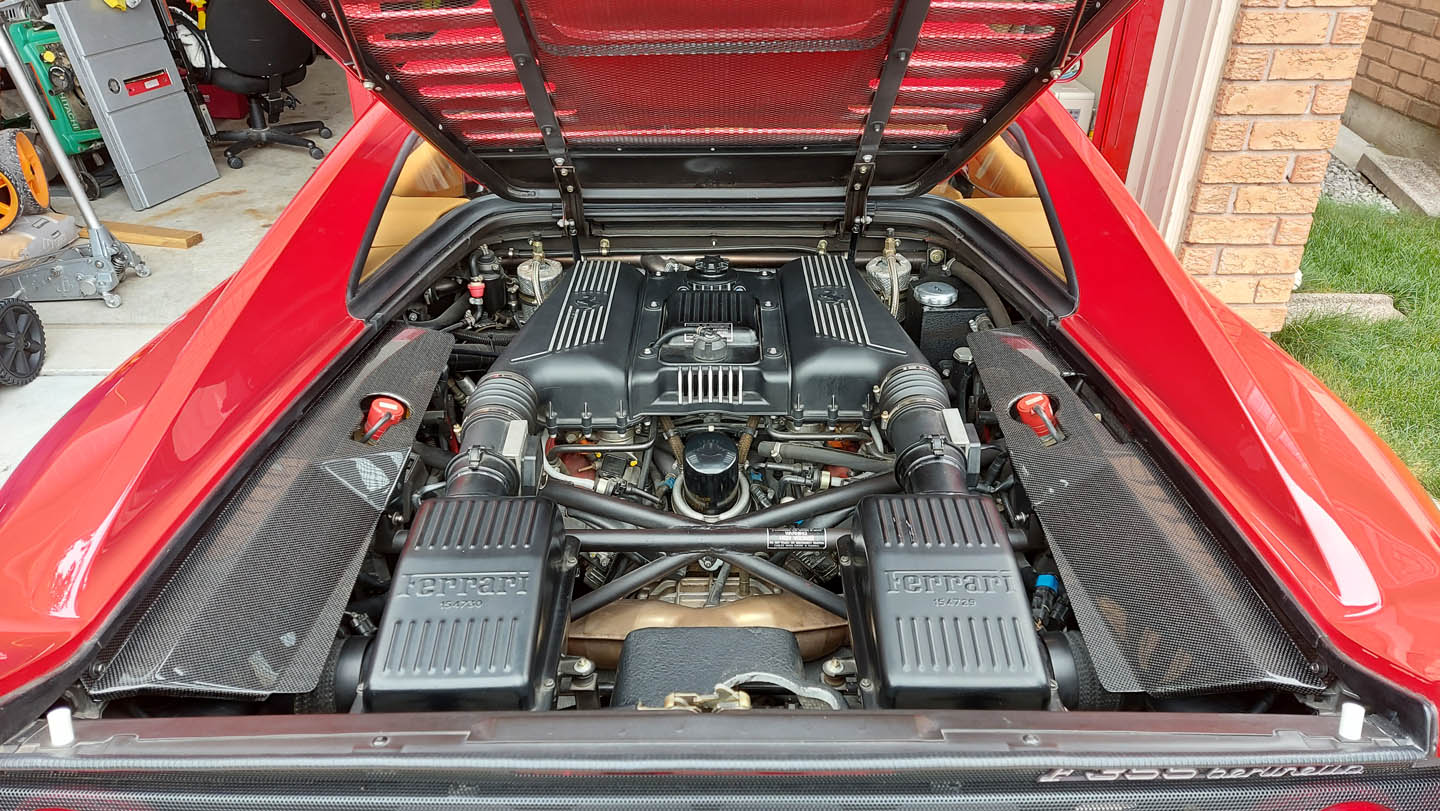 F355 Carbon fiber lateral panels