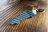 A 911 930 Slantnose carbon fiber keychain, rear view