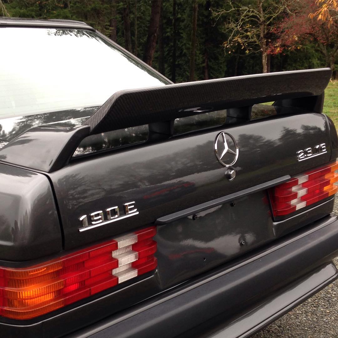 Black 190E with the STEVS Crown carbon fiber wing extension