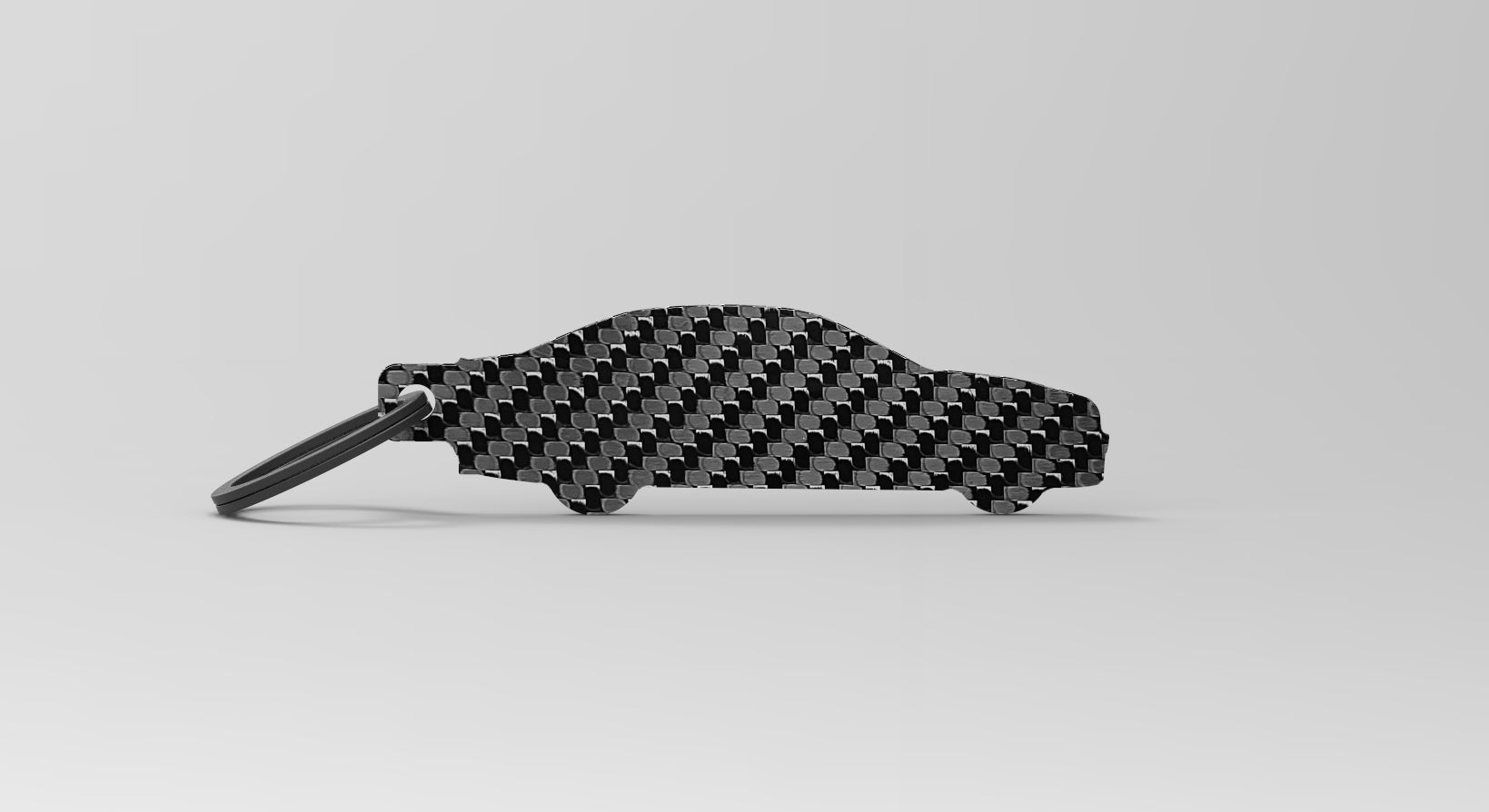 M3 (E46) silhouette carbon fiber keychain