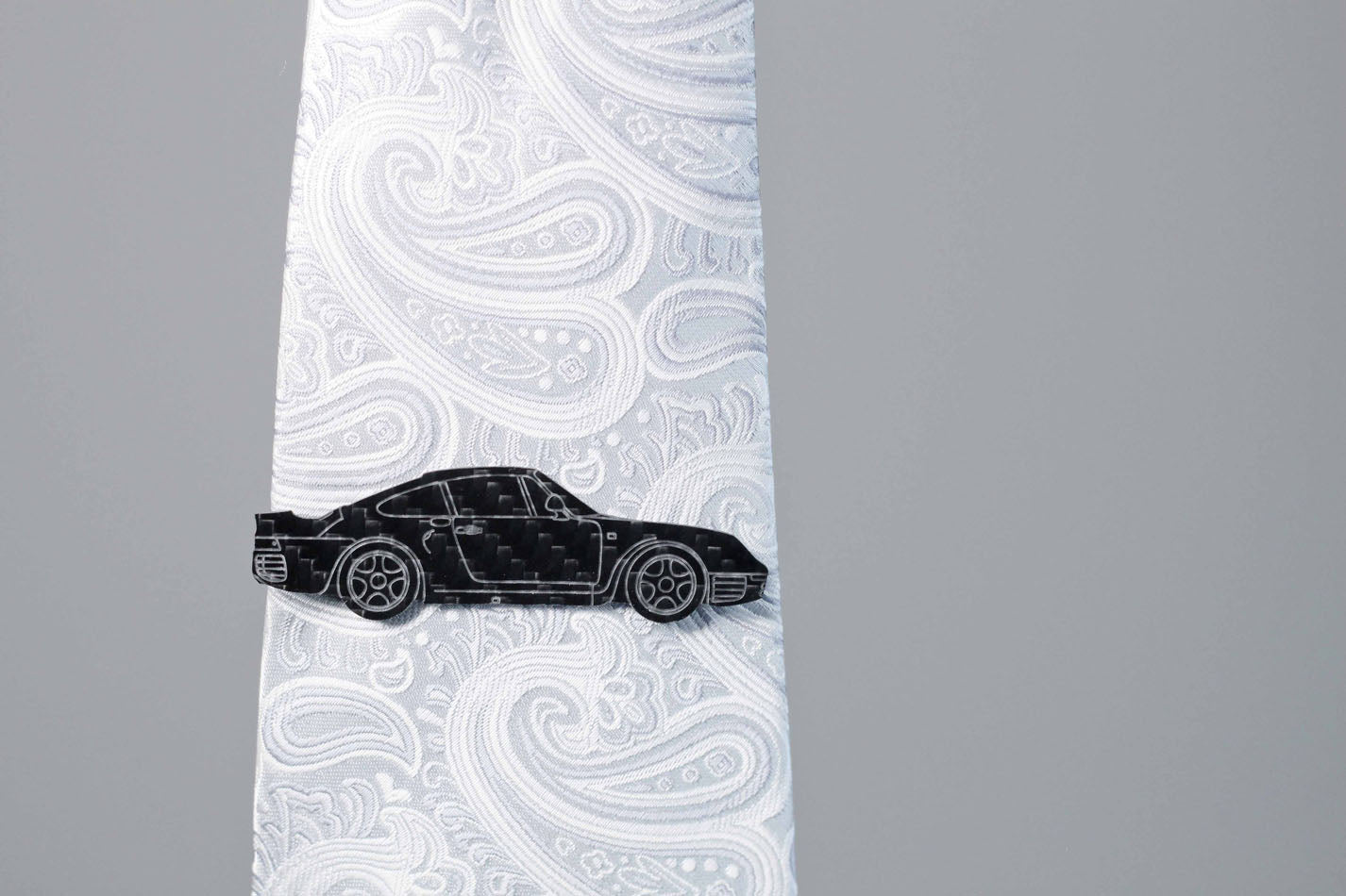 A 959 carbon fiber tie clip