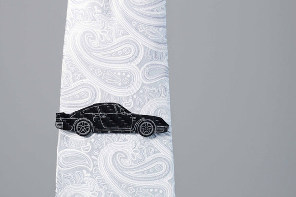 A 959 carbon fiber tie clip