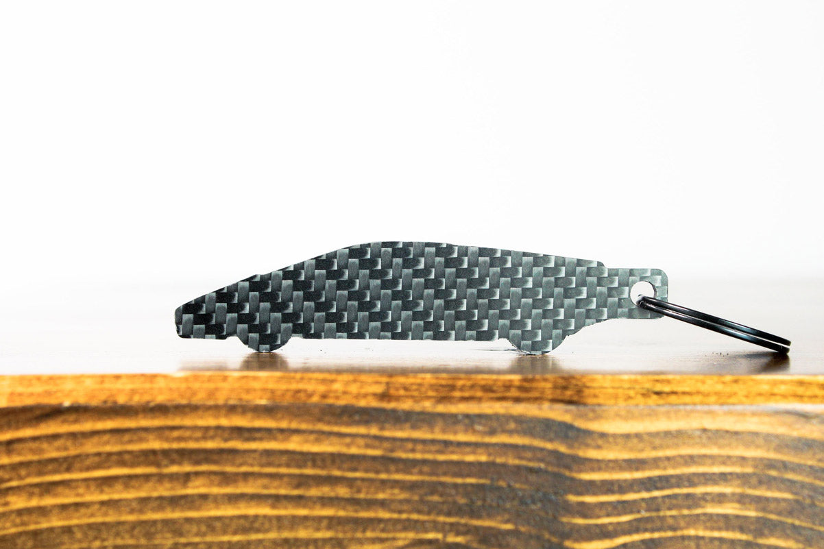 Diablo 6.0 carbon fiber keychain, back