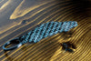 F355 carbon fiber keychain, angle