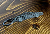Testarossa carbon fiber keychain, angle