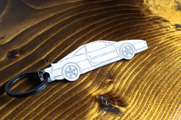 F355 carbon fiber keychain, reflecting light