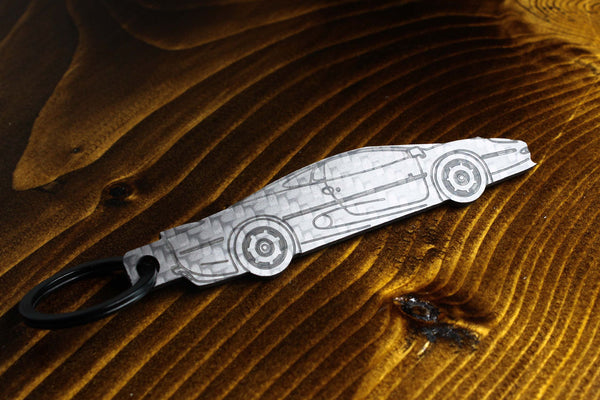 XJ220 carbon fiber keychain, reflecting light