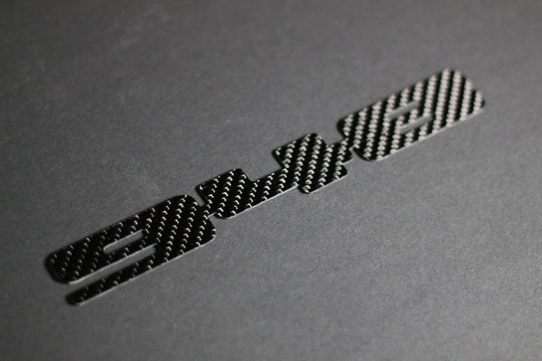 Carbon fiber "948" badge