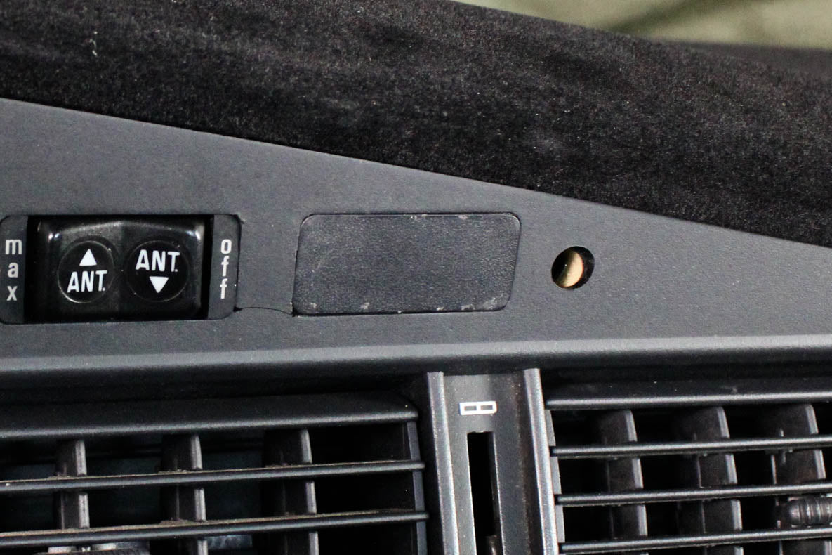 carbon fiber interior kit, before application, for button blanks.