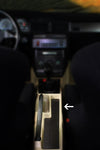 Center console pocket - Carbon fiber trim