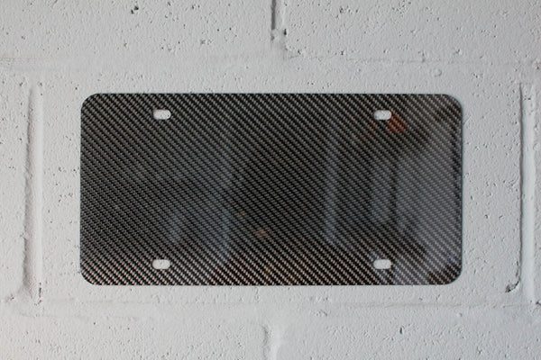 Carbon fiber - License plate blank