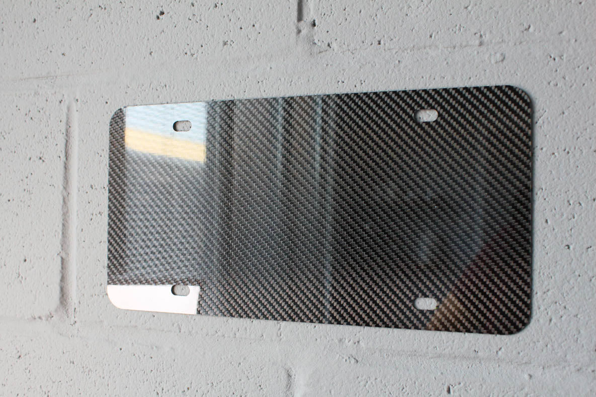 Carbon fiber - License plate blank