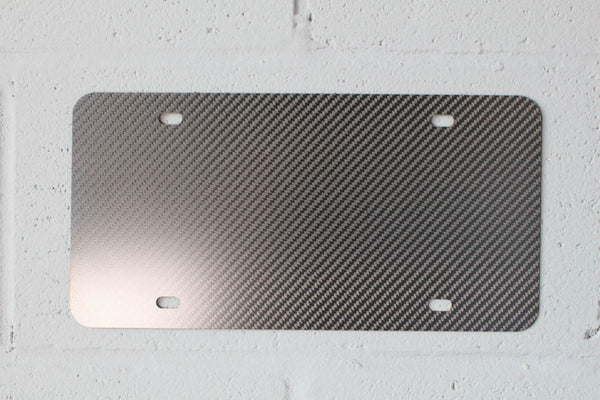 Carbon fiber - License plate blank
