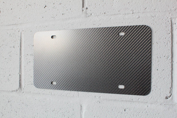 Carbon fiber - License plate blank