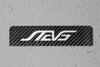 Carbon fiber - Stick-on license plate bezel - Small