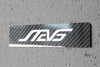 Carbon fiber - Stick-on license plate bezel - Small