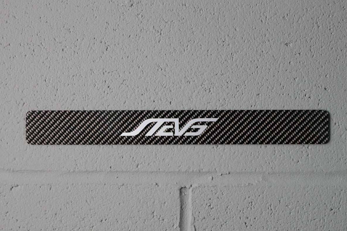 Carbon fiber - Stick-on license plate bezel - Large