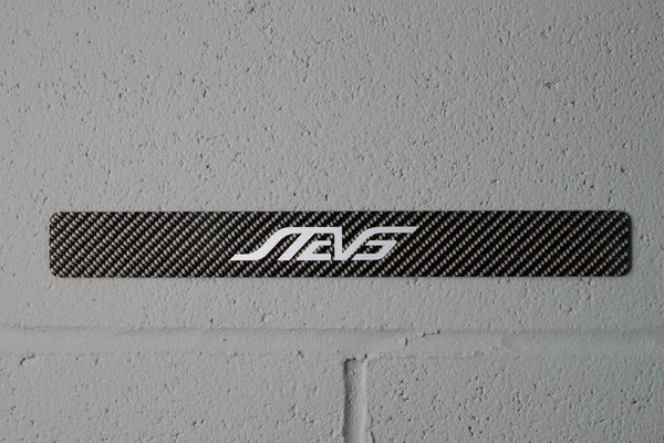 Carbon fiber - Stick-on license plate bezel - Large