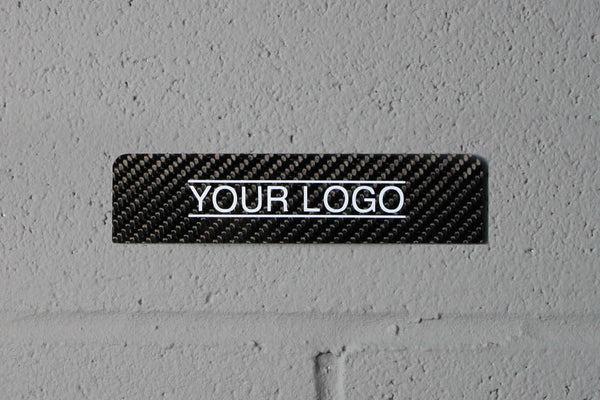 Carbon fiber - Stick-on license plate bezel - Small