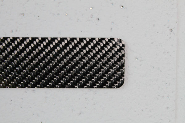 Carbon fiber - Stick-on license plate bezel - Large
