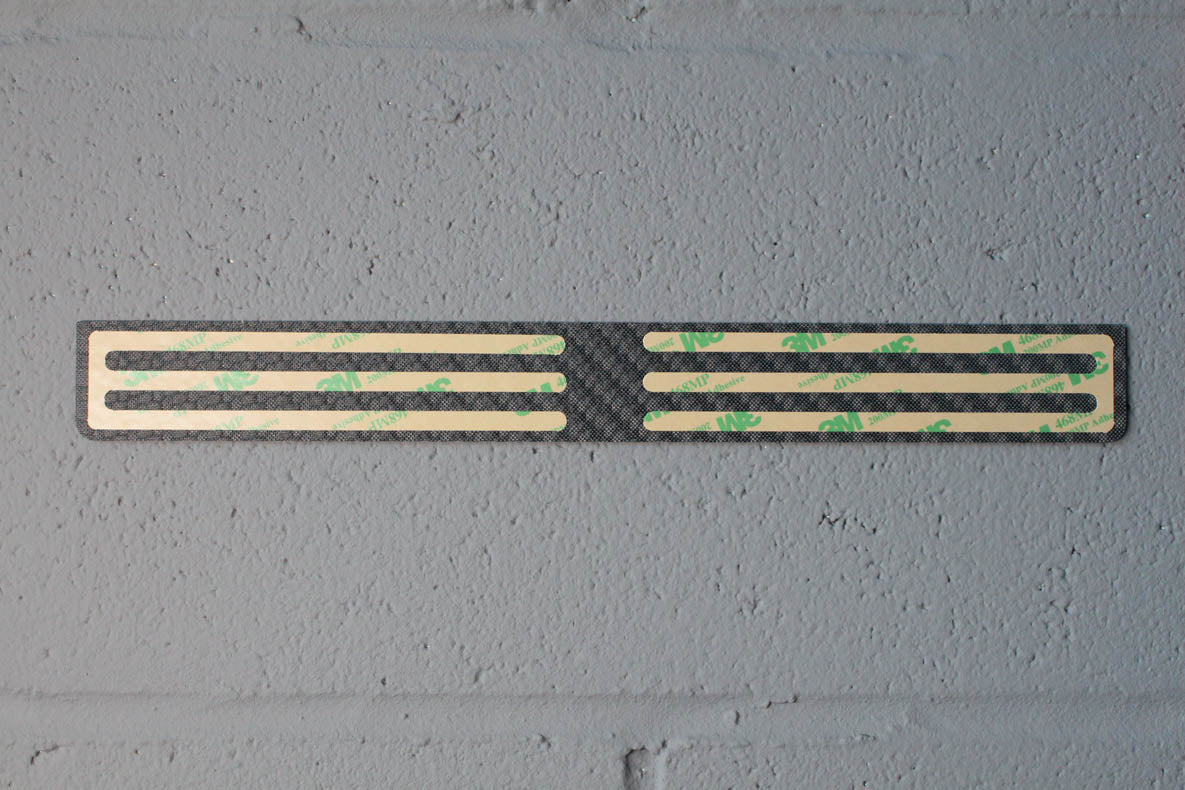 Carbon fiber - Stick-on license plate bezel - Large
