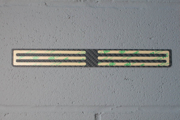 Carbon fiber - Stick-on license plate bezel - Large
