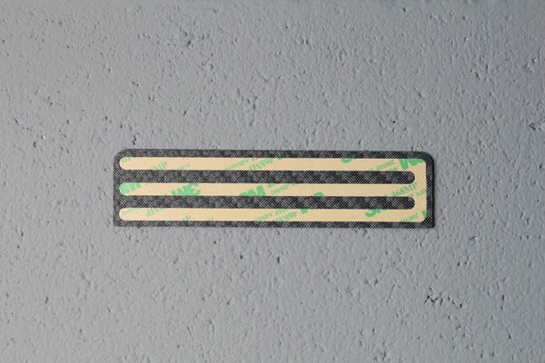 Carbon fiber - Stick-on license plate bezel - Small