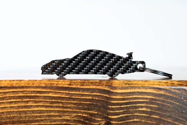 Porsche GT3RS carbon fiber keychain