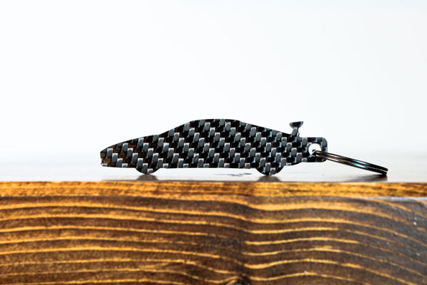 F355 Challenge carbon fiber keychain
