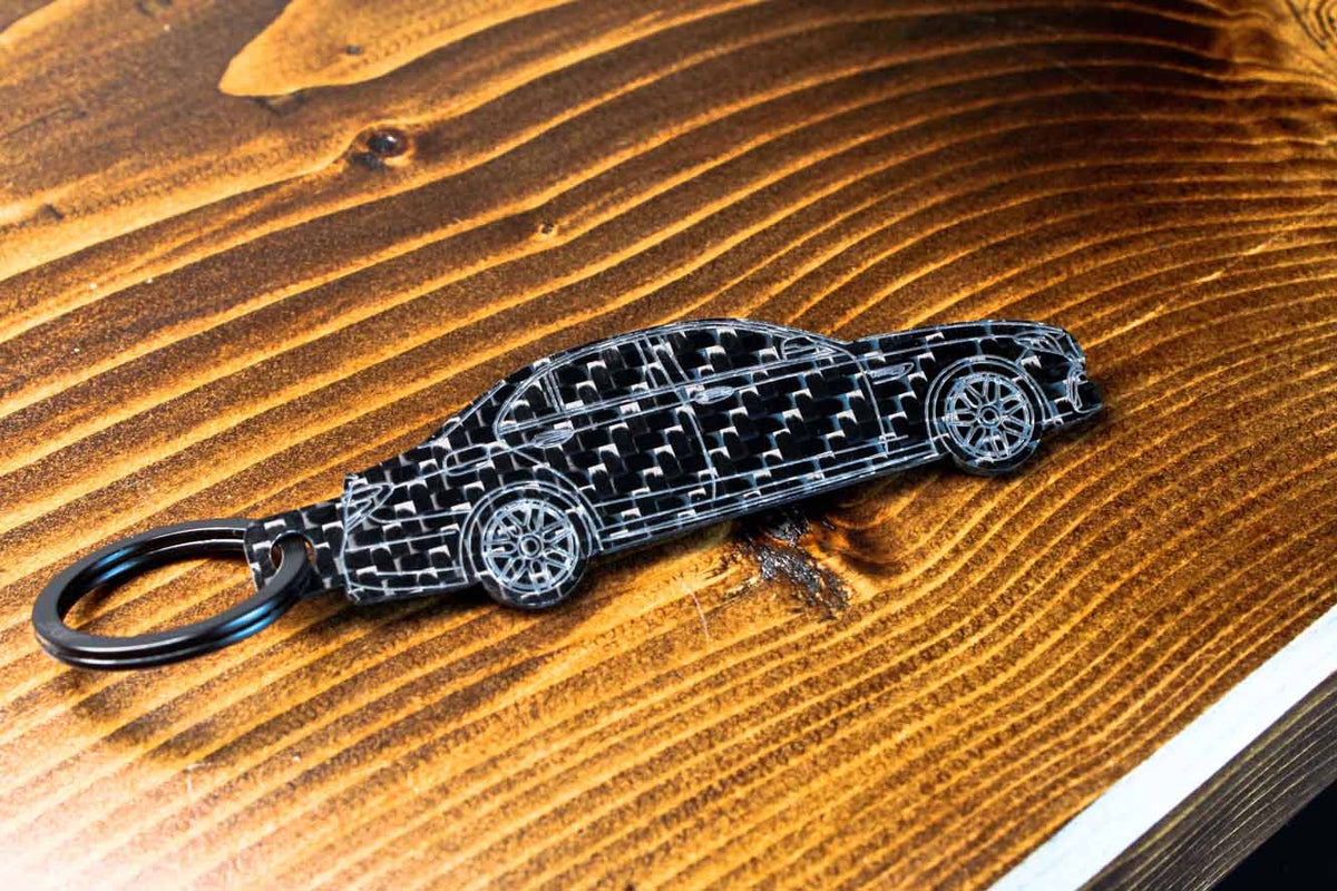 E63s AMG (W213) carbon fiber keychain STEVS Automotive Performance
