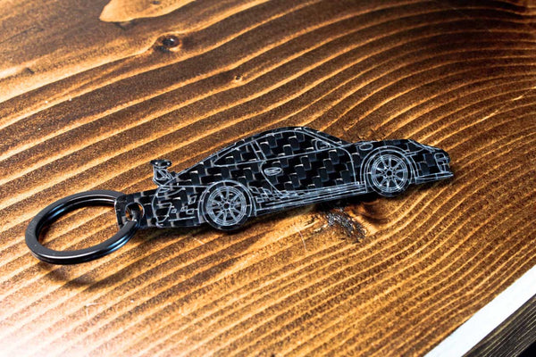 Porsche GT3RS carbon fiber keychain