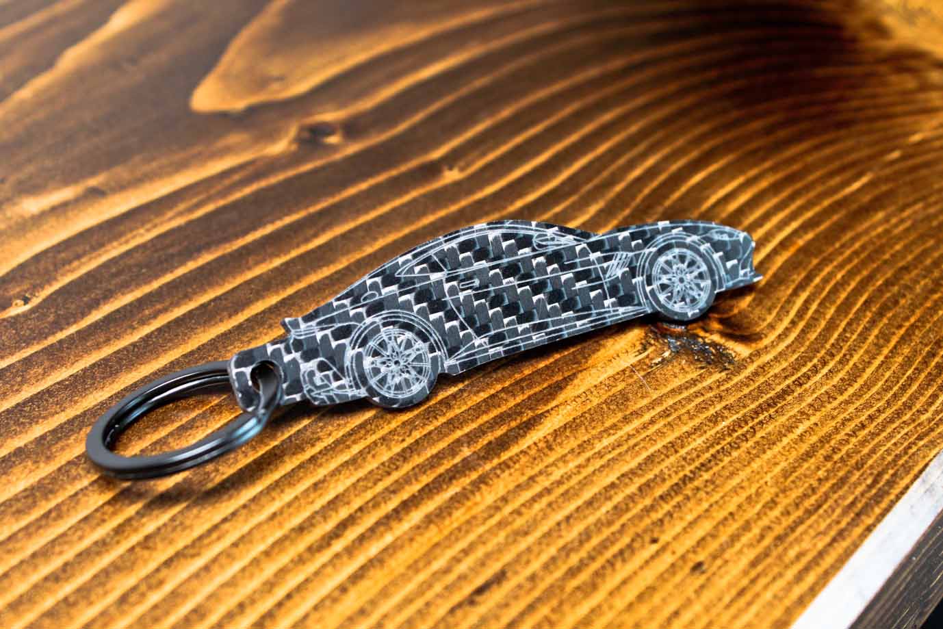Vantage carbon fiber keychain