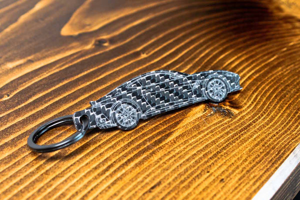 Vantage carbon fiber keychain