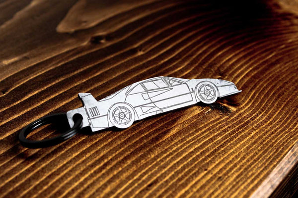 Ferrari F40 LM carbon fiber keychain