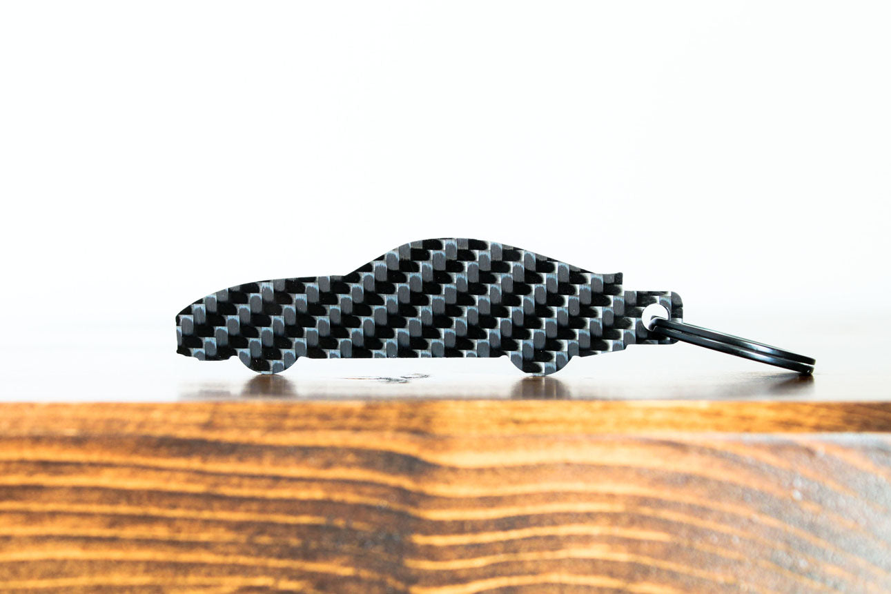 GR Supra carbon fiber keychain back