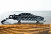 An R32 GTR carbon fiber keychain, front view