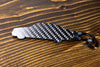 A W124 500E carbon fiber keychain, rear view
