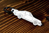 A 911 930 Turbo carbon fiber keychain, line detail view