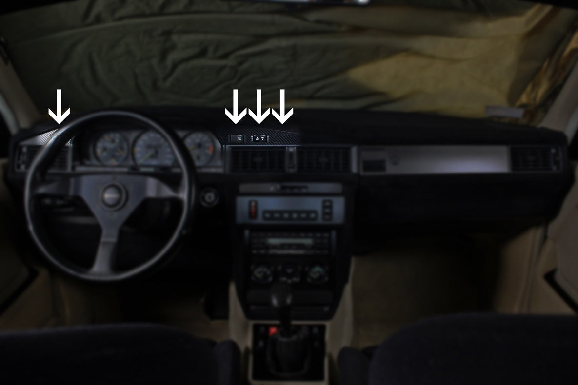 Button blanks - Carbon fiber trim