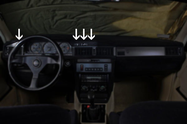 Button blanks - Carbon fiber trim