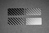 Carbon fiber "button blanks" as part of the carbon fiber interior kit