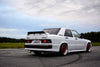 Turbo diesel 190E with the STEVS Crown carbon fiber wing extension