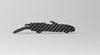 Corvette Convertible (C7) silhouette carbon fiber keychain