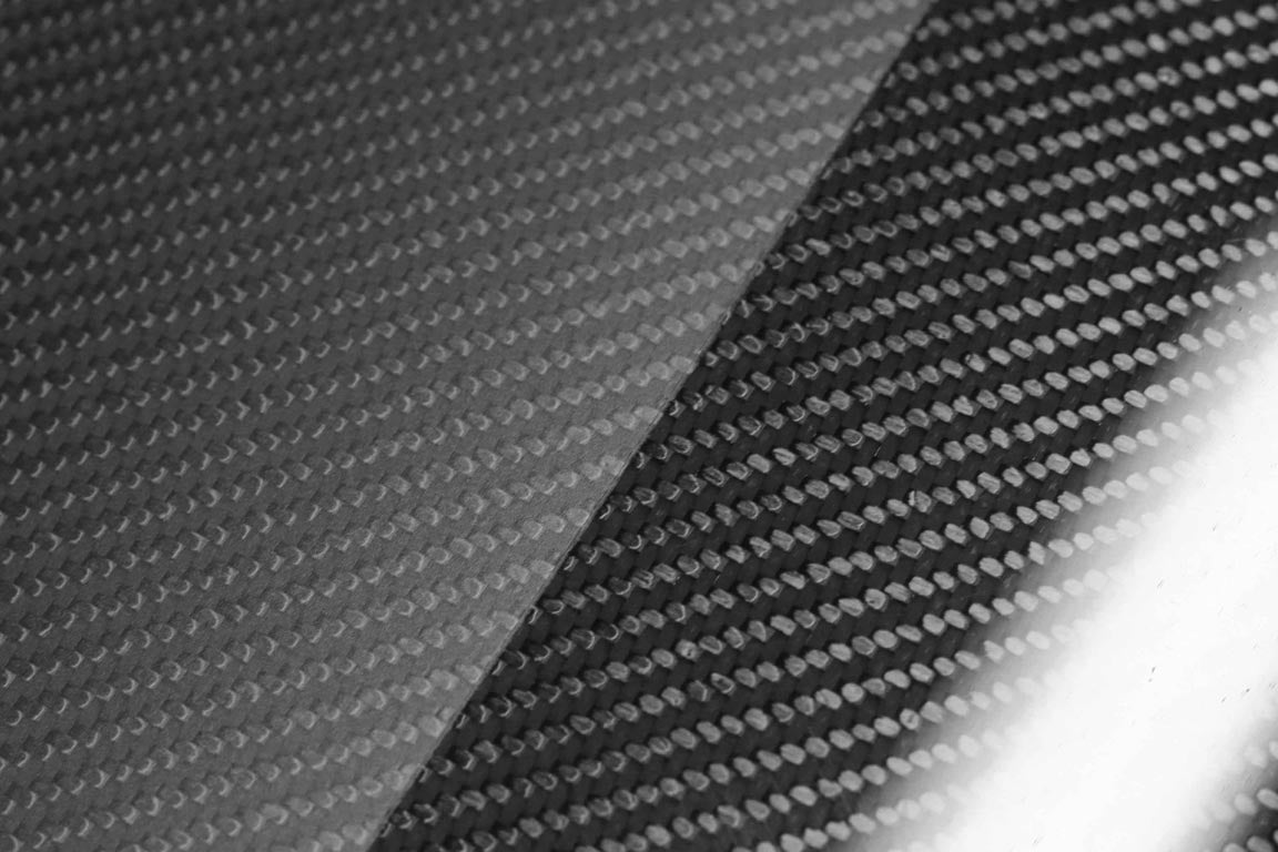 Carbon fiber gloss and satin
