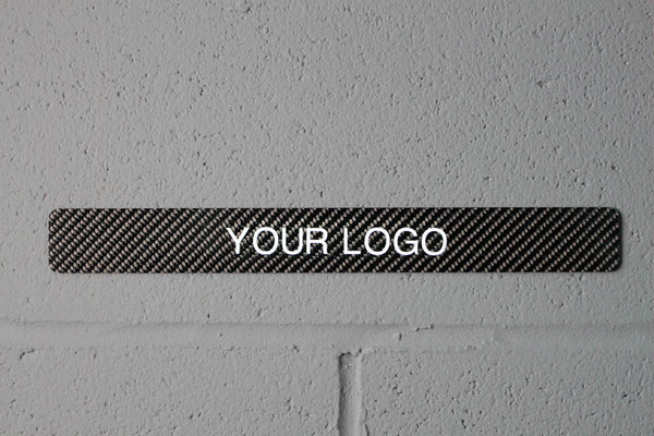 Carbon fiber - Stick-on license plate bezel - Large