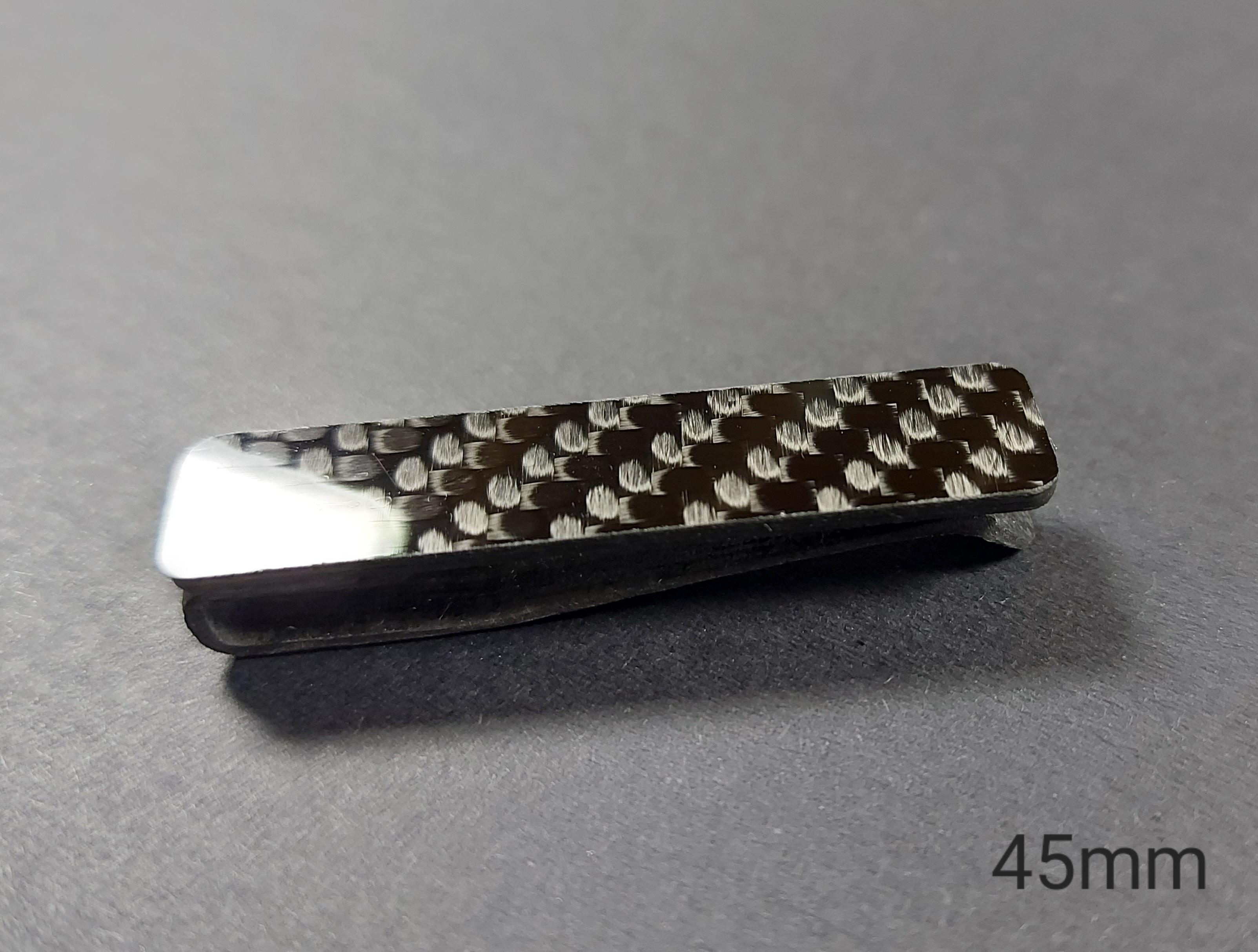 Carbon fiber tie clip