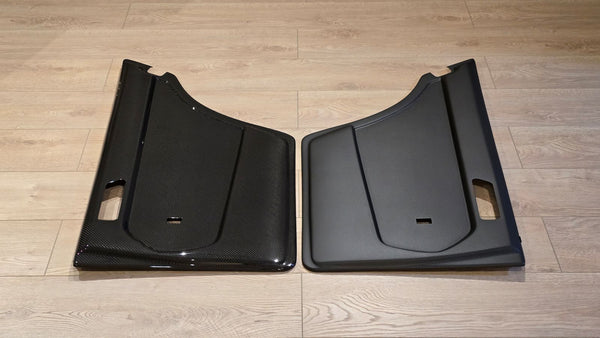 W201 Carbon fiber interior door panels