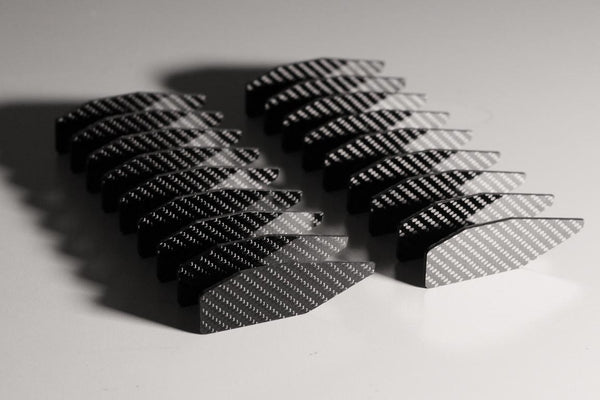 CNC carbon fiber turbofan fins 